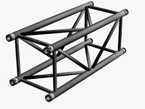 big square truss collection - 10 pcs modular 3D Model