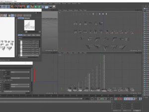 cole&ccedil;&atilde;o padr&atilde;o de treli&ccedil;a triangular - 41 pe&ccedil;as modulares Modelo 3D