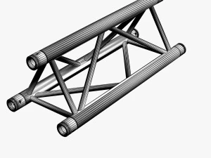 cole&ccedil;&atilde;o padr&atilde;o de treli&ccedil;a triangular - 41 pe&ccedil;as modulares Modelo 3D