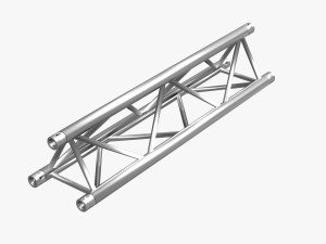 triangular truss standard collection - 41 pcs modular 3D Model