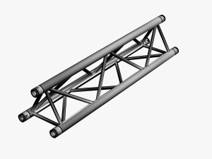 triangular truss standard collection - 41 pcs modular 3D Model