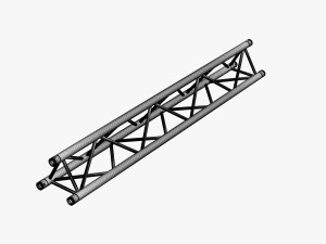 triangular truss standard collection - 41 pcs modular 3D Model