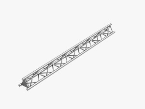 triangular truss standard collection - 41 pcs modular 3D Model