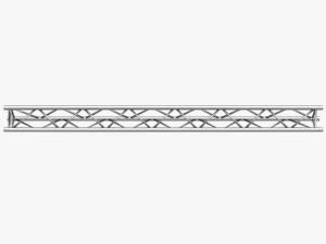 triangular truss standard collection - 41 pcs modular 3D Model
