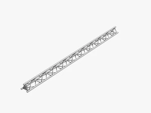 cole&ccedil;&atilde;o padr&atilde;o de treli&ccedil;a triangular - 41 pe&ccedil;as modulares Modelo 3D