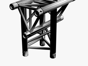 triangular truss standard collection - 41 pcs modular 3D Model