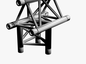 triangular truss standard collection - 41 pcs modular 3D Model