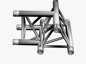 triangular truss standard collection - 41 pcs modular 3D Model