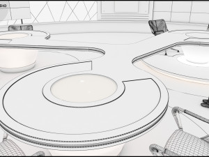 Virtual TV Studio Sets - Collection Vol 5 - 2 PCS DESIGN 3D Модель