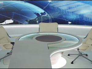 Virtual TV Studio Sets - Collection Vol 5 - 2 PCS DESIGN 3D Модель