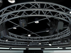 Virtual TV Studio Sets - Collection Vol 5 - 2 PCS DESIGN 3D Модель