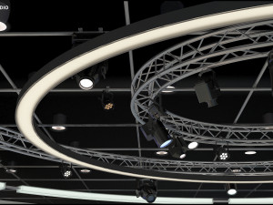 Virtual TV Studio Sets - Collection Vol 5 - 2 PCS DESIGN 3D Модель