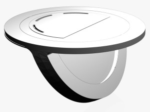 tv studio news desk 10 3D Model