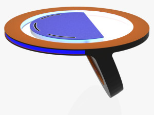 tv studio news desk 10 3D Model