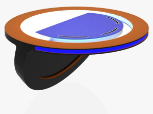 tv studio news desk 10 3D Model