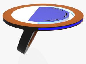 tv studio news desk 10 3D Model