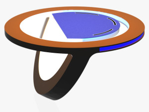 tv studio news desk 10 3D Model