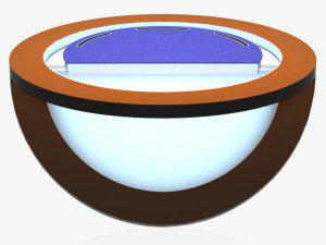 tv studio news desk 10 3D Model