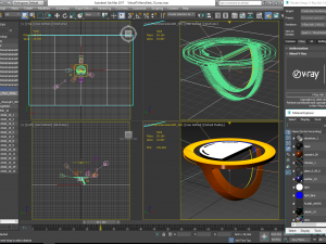 tv studio news desk 10 3D Model