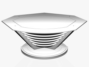 tv studio news desk 9 3D-Modell