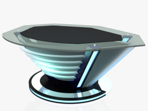 tv studio news desk 9 3D-Modell