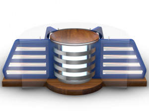 tv studio news desk 8 3D Model