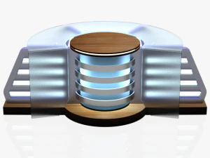 tv studio news desk 8 3D Model