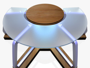 tv studio news desk 8 Modelo 3D