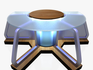 tv studio news desk 8 Modelo 3D