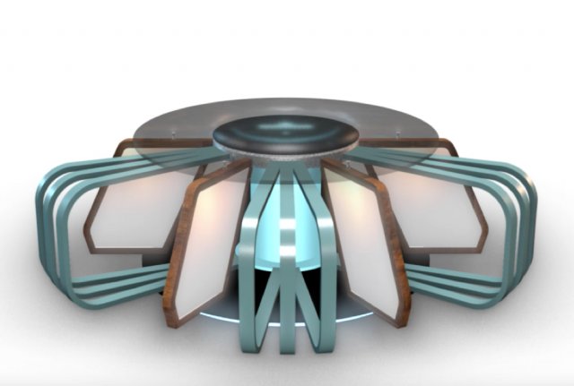 tv studio news desk 7 Model 3D .c4d .max .obj .3ds .fbx .stl .blend
