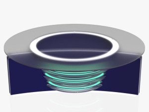 tv studio news desk 6 3D 模型