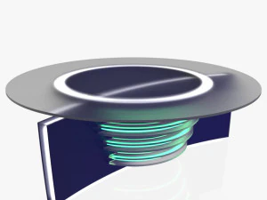 tv studio news desk 6 3D Model