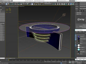 tv studio news desk 6 3D Model