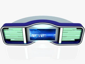 reda&ccedil;&atilde;o de est&uacute;dio de tv 5 Modelo 3D