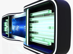 reda&ccedil;&atilde;o de est&uacute;dio de tv 5 Modelo 3D
