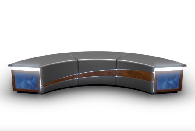 tv studio news desk 4 3D मॉडल .c4d .max .obj .3ds .fbx .stl .blend 