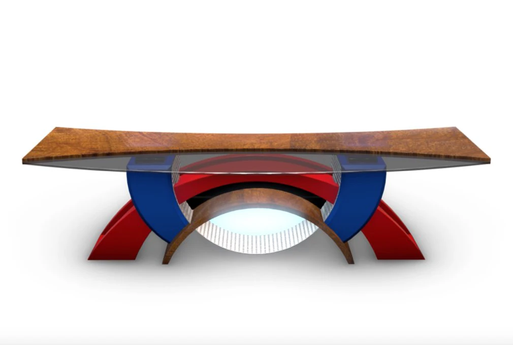 tv studio news desk 2 3D Model .c4d .max .obj .3ds .fbx .stl .blend
