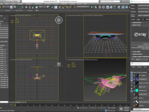 tv studio news desk 2 3D Model