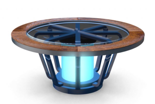 tv studio news desk 1 3D 모델 .c4d .max .obj .3ds .fbx .stl .blend 