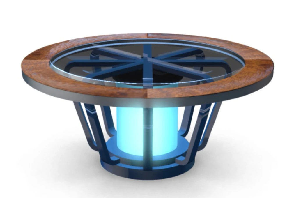 tv studio news desk 1 3D Model .c4d .max .obj .3ds .fbx .stl .blend 