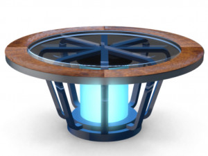 tv studio news desk 1 Modelo 3D