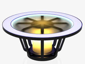 tv studio news desk 1 3D 모델