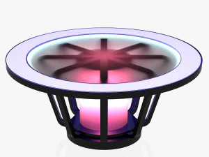 tv studio news desk 1 3D Model