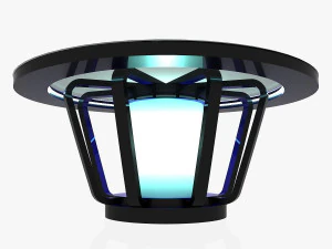 tv studio news desk 1 3D Model