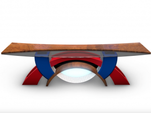 tv studio news desk collection 12 pieces 3D Model