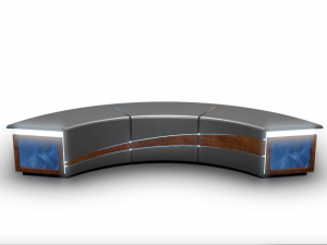 tv studio news desk collection 12 pieces 3D Model
