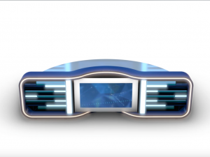 tv studio news desk collection 12 pieces 3D Model