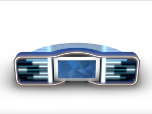 tv studio news desk collection 12 pieces 3D Model