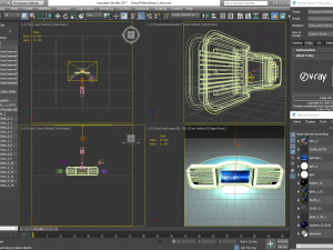 tv studio news desk collection 12 pieces 3D Model