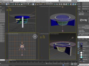 tv studio news desk collection 12 pieces 3D Model